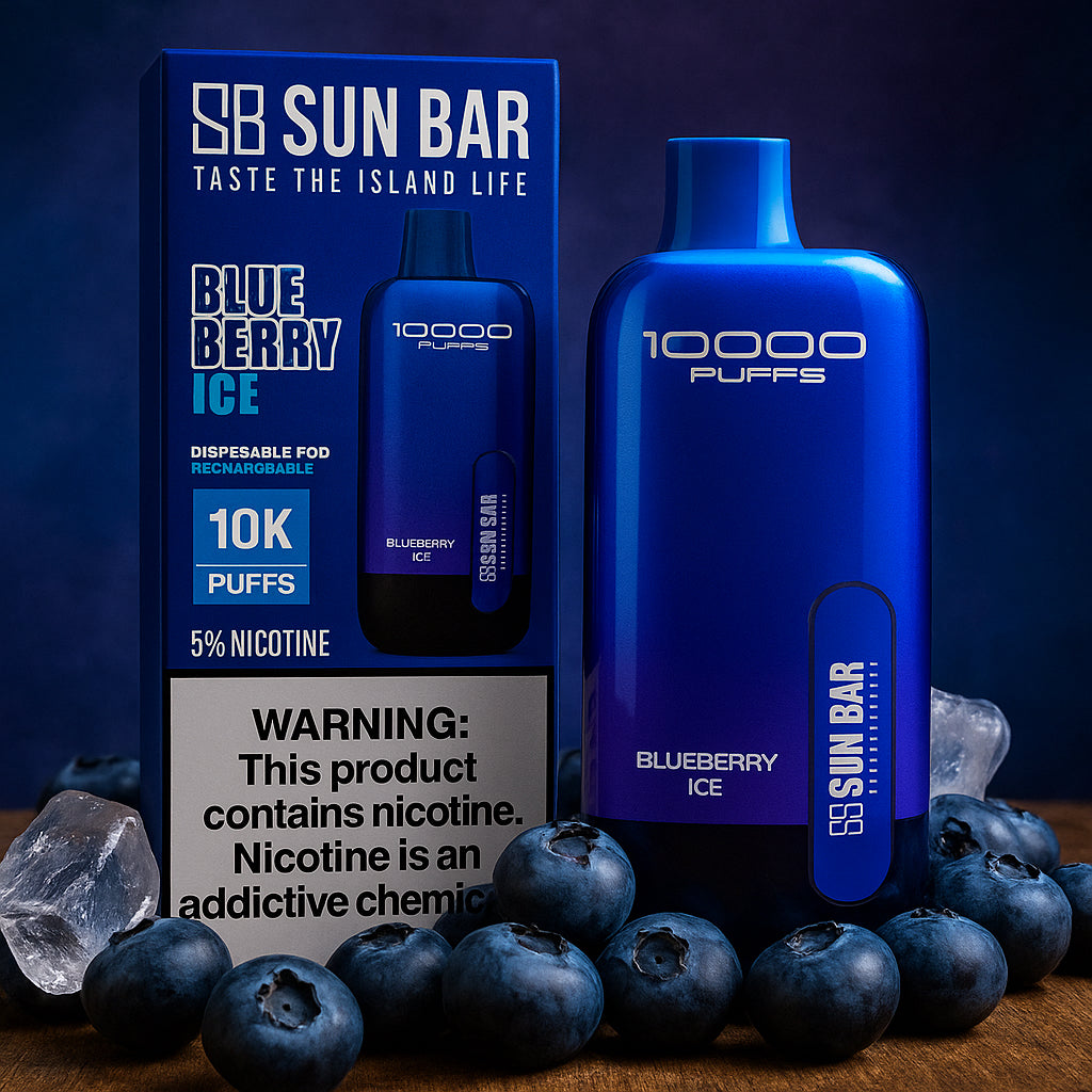 Sun Bar Blueberry Ice Vape – 10K Puffs Rechargeable