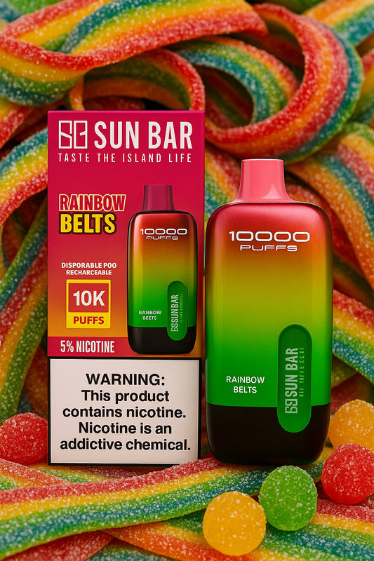Sun Bar Rainbow Belts Vape – Sweet Candy Fusion