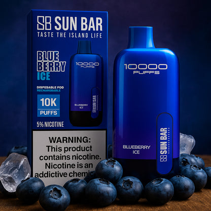Sun Bar Blueberry Ice Vape – 10K Puffs Rechargeable