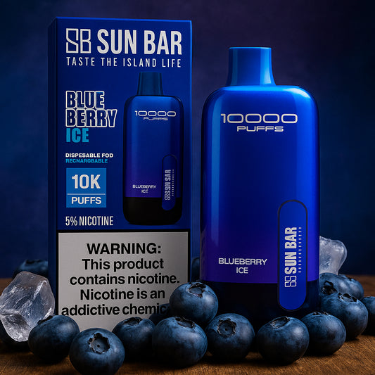 Sun Bar Blueberry Ice Vape – 10K Puffs Rechargeable