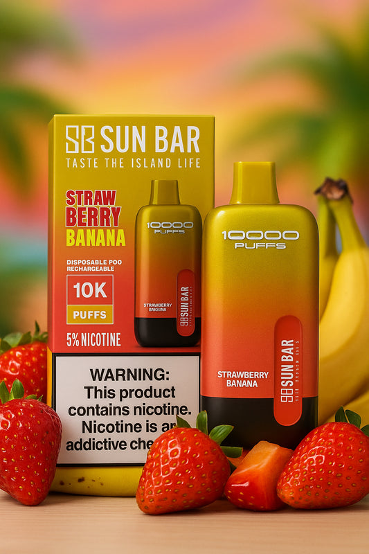 Sun Bar Strawberry Banana Vape – Smooth Fruity Blend